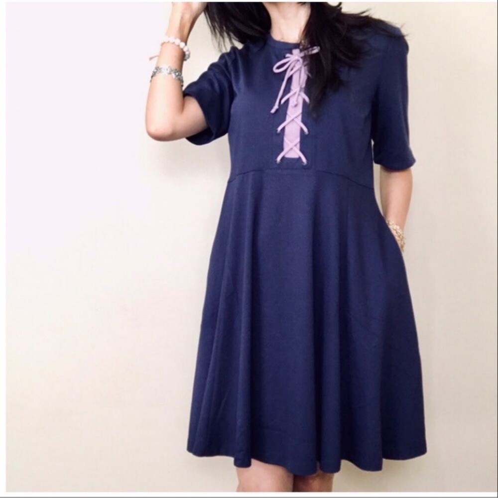 Anthropologie Maeve Renaissance Lace Up Dress Large